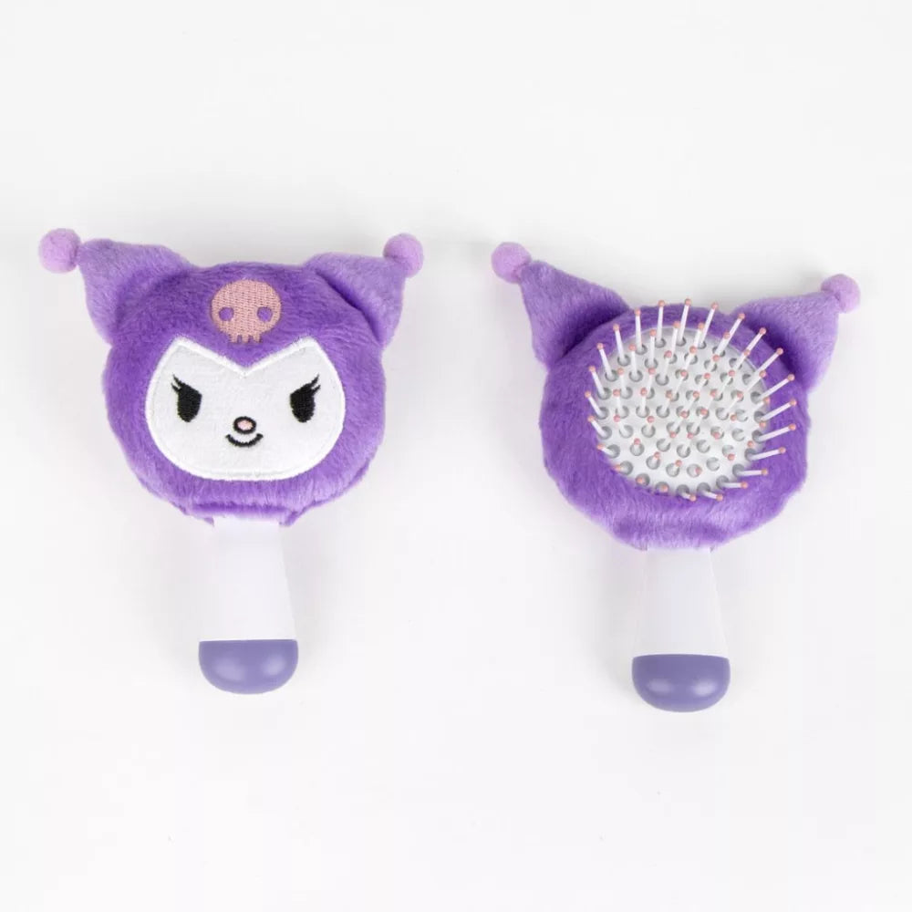 (Précommande) Mini brosse à cheveux en peluche Hello Kitty Kuromi 13 cm