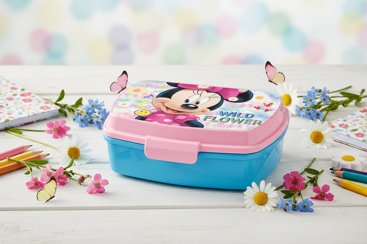 (Précommande) Boîte à lunch en plastique amusante Disney Minnie
