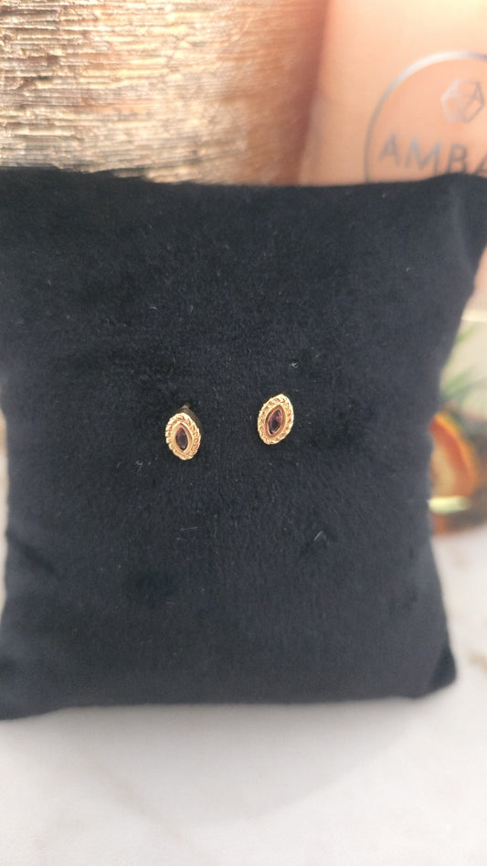 Boucles d'oreilles Victoria couleur or