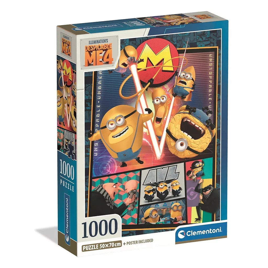 (Précommande) Puzzle compact Minions 1000 pièces + poster inclus Clementoni