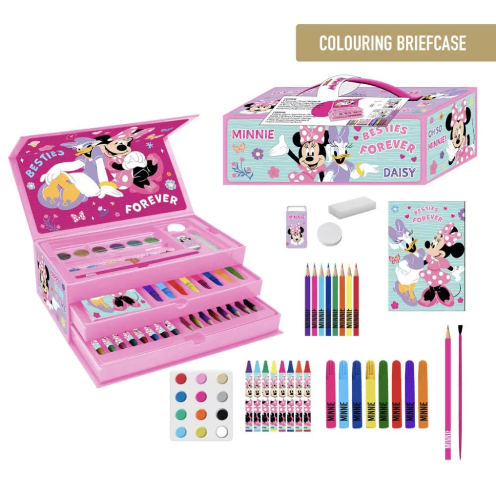 Coffret de papeterie Disney Minnie dans une valise