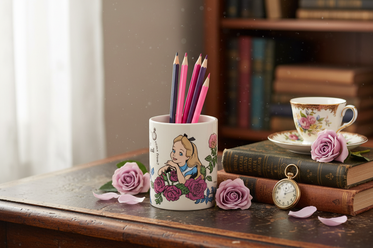 (Précommande) Pot à crayons Disney Alice au pays des merveilles