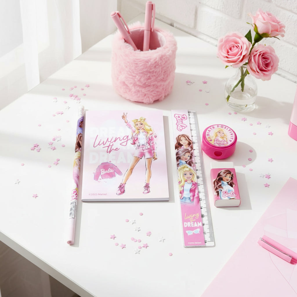 (Précommande) Ensemble de papeterie Barbie 5 pièces