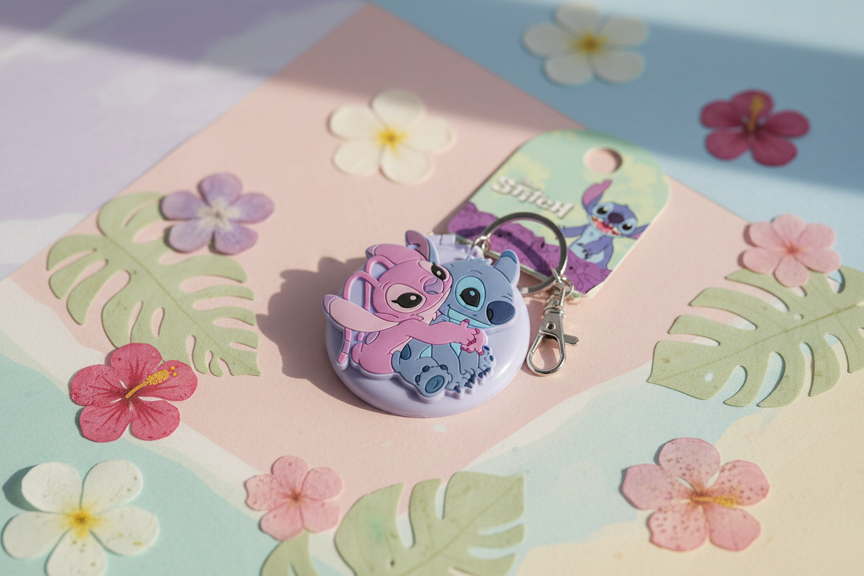 (Précommande) Porte-clés Disney Brosse et Miroir Stitch & Angel