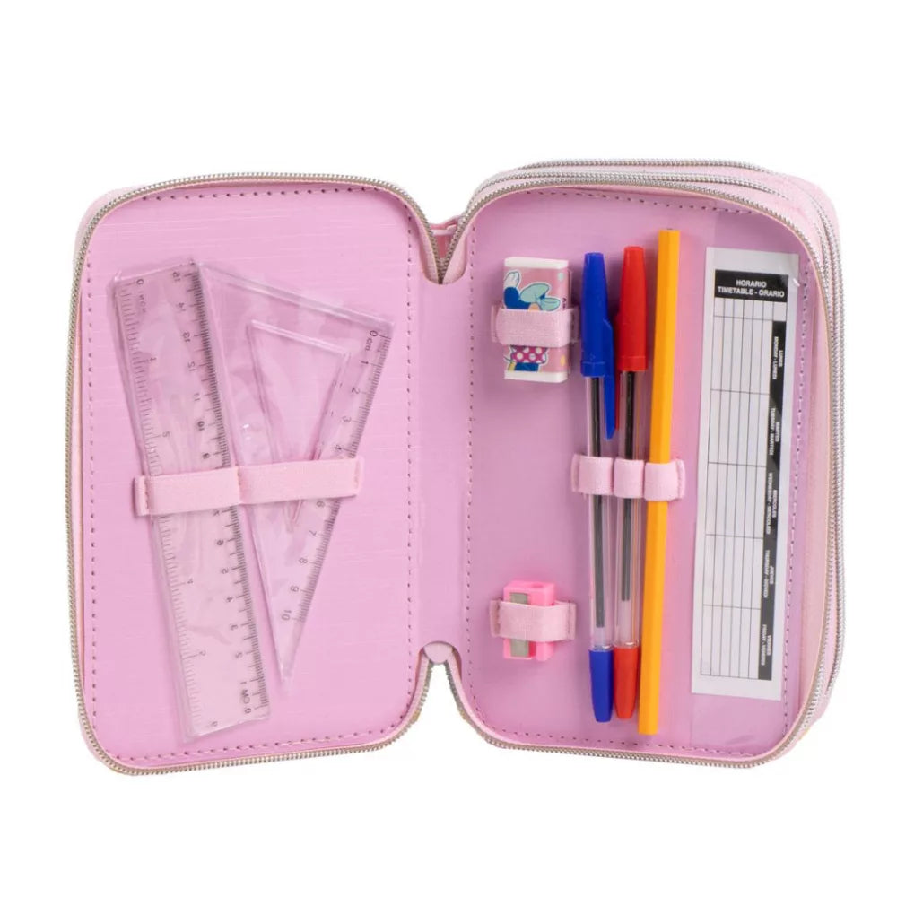 Trousse à crayons remplie Minnie 3 niveaux