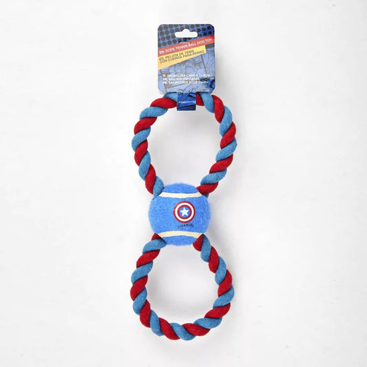 (Précommande) Jouet pour chien Avengers avec balle de tennis et corde
