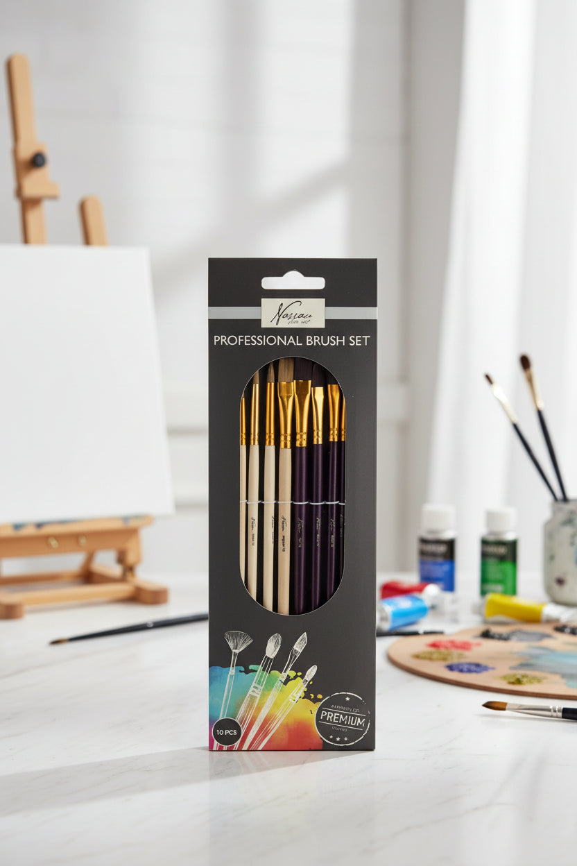 (Précommande) Ensemble de pinceaux professionnels Colour Nassau 10 pièces