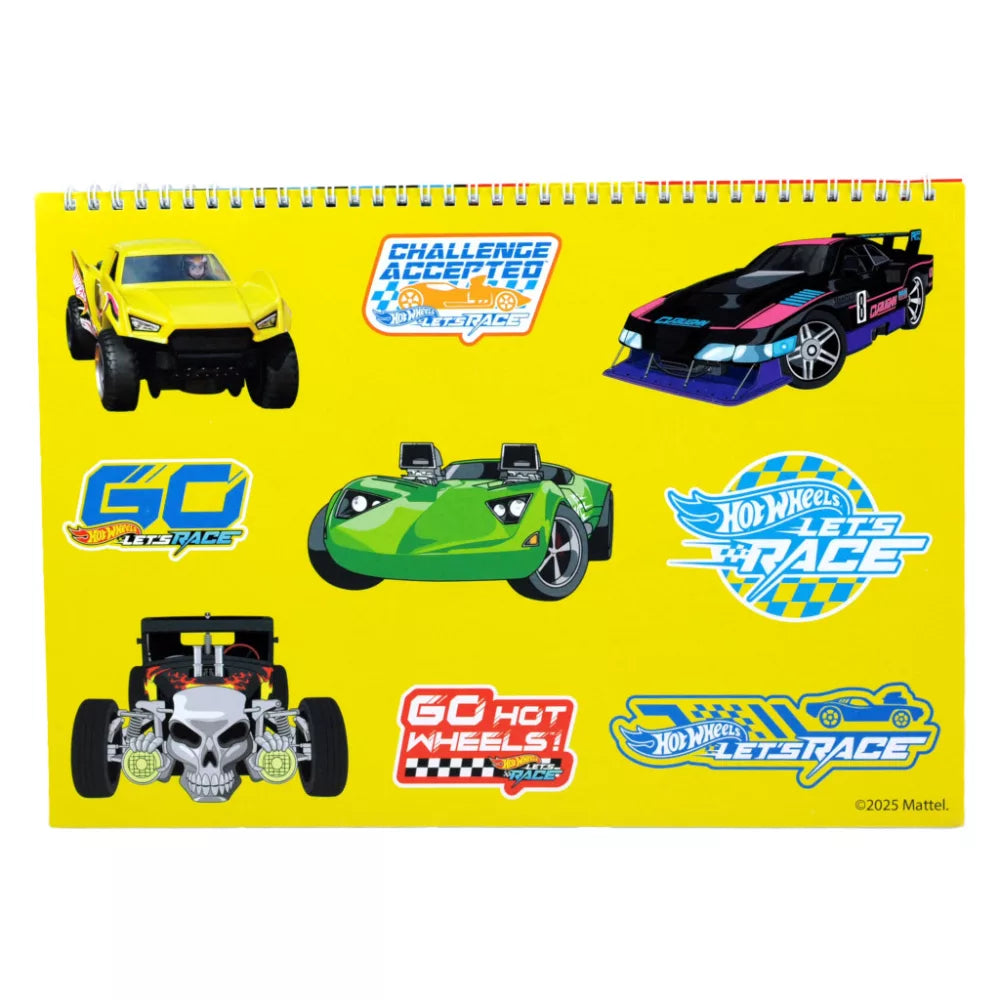 (Précommande) Carnet de croquis à spirale A/4 Hot Wheels
