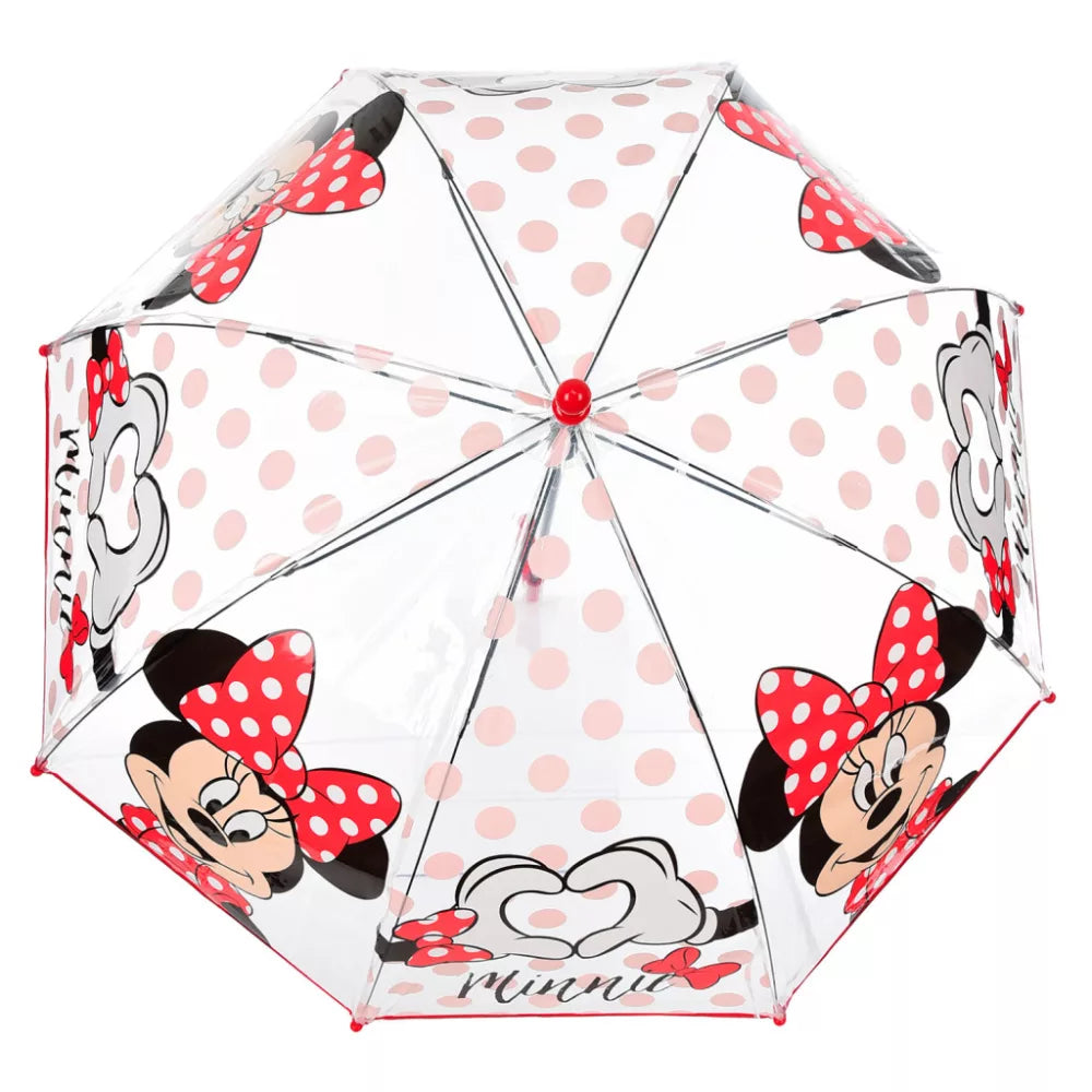 (Précommande) Parapluie transparent pour enfant Minnie Ø72 cm