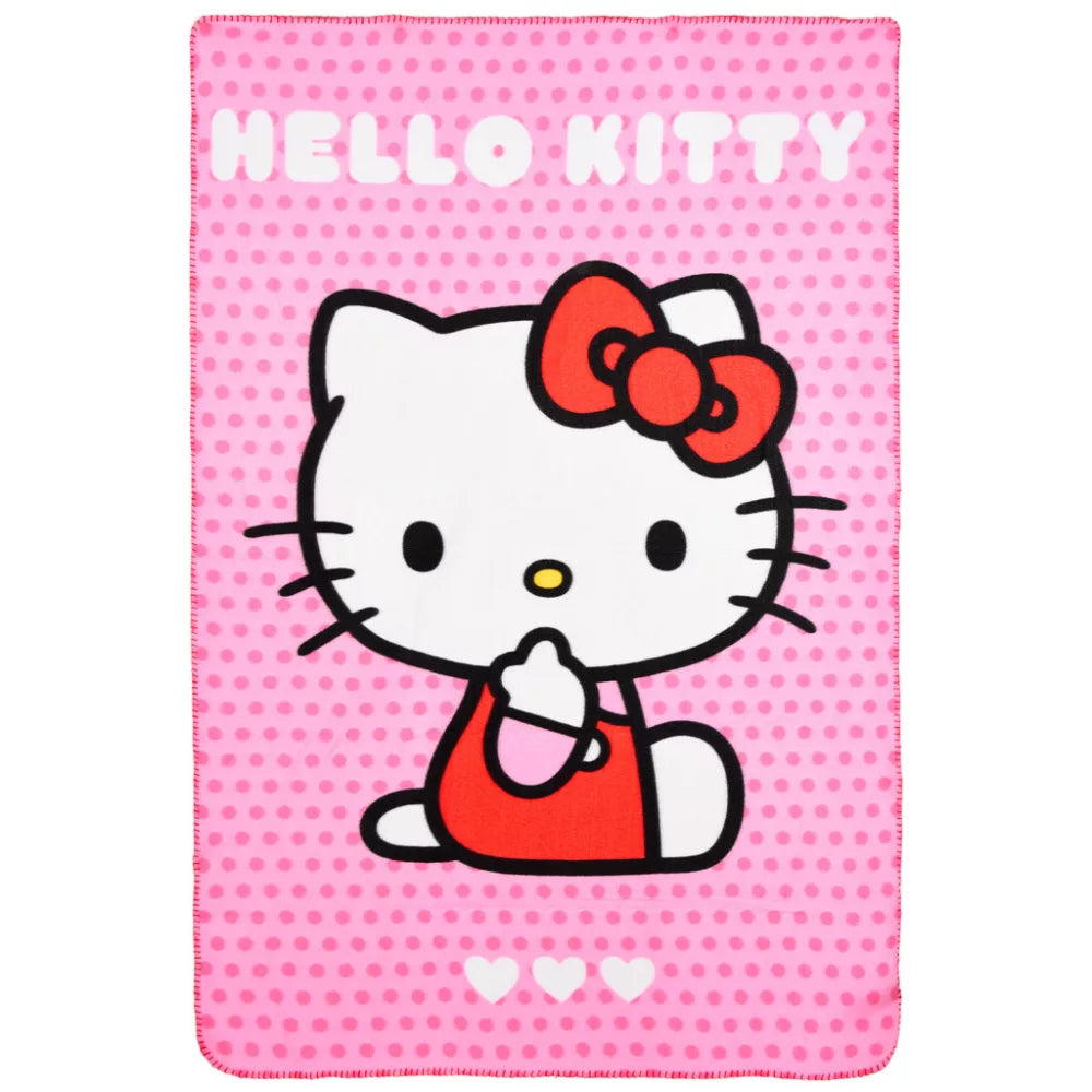 (Précommande)Couverture polaire Hello Kitty 100x150cm