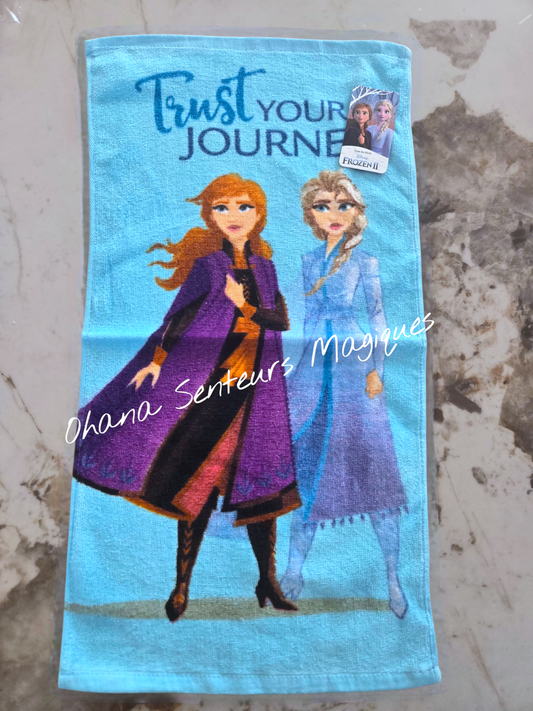 Serviette mains/visage 35x65cm - Reine des neiges