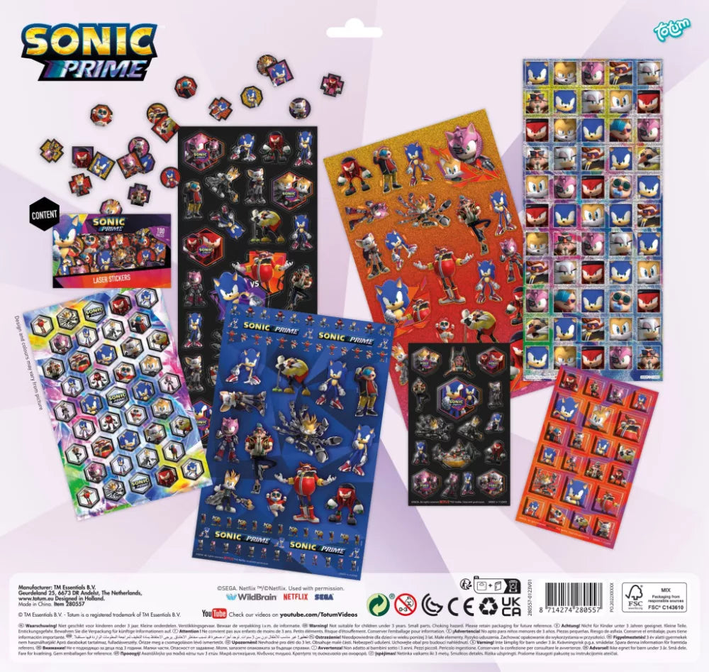Jeux et autocollants Sonic