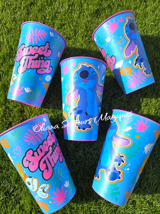 Verre 710ml en plastique- Stitch