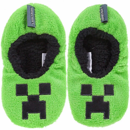 (Précommande)Chaussons d'hiver Minecraft Creeper pour enfants 33/34
