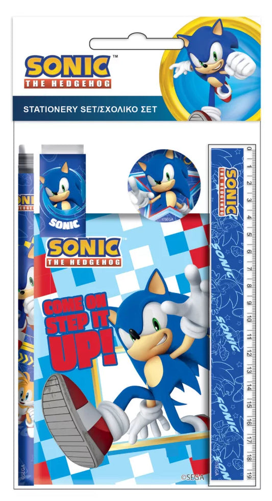 Ensemble de papeterie 5 pièces - Sonic