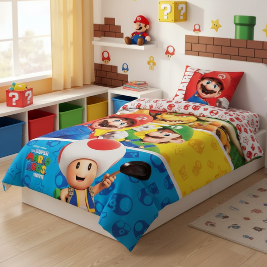 (Précommande) Parure de lit 1 personne Mario