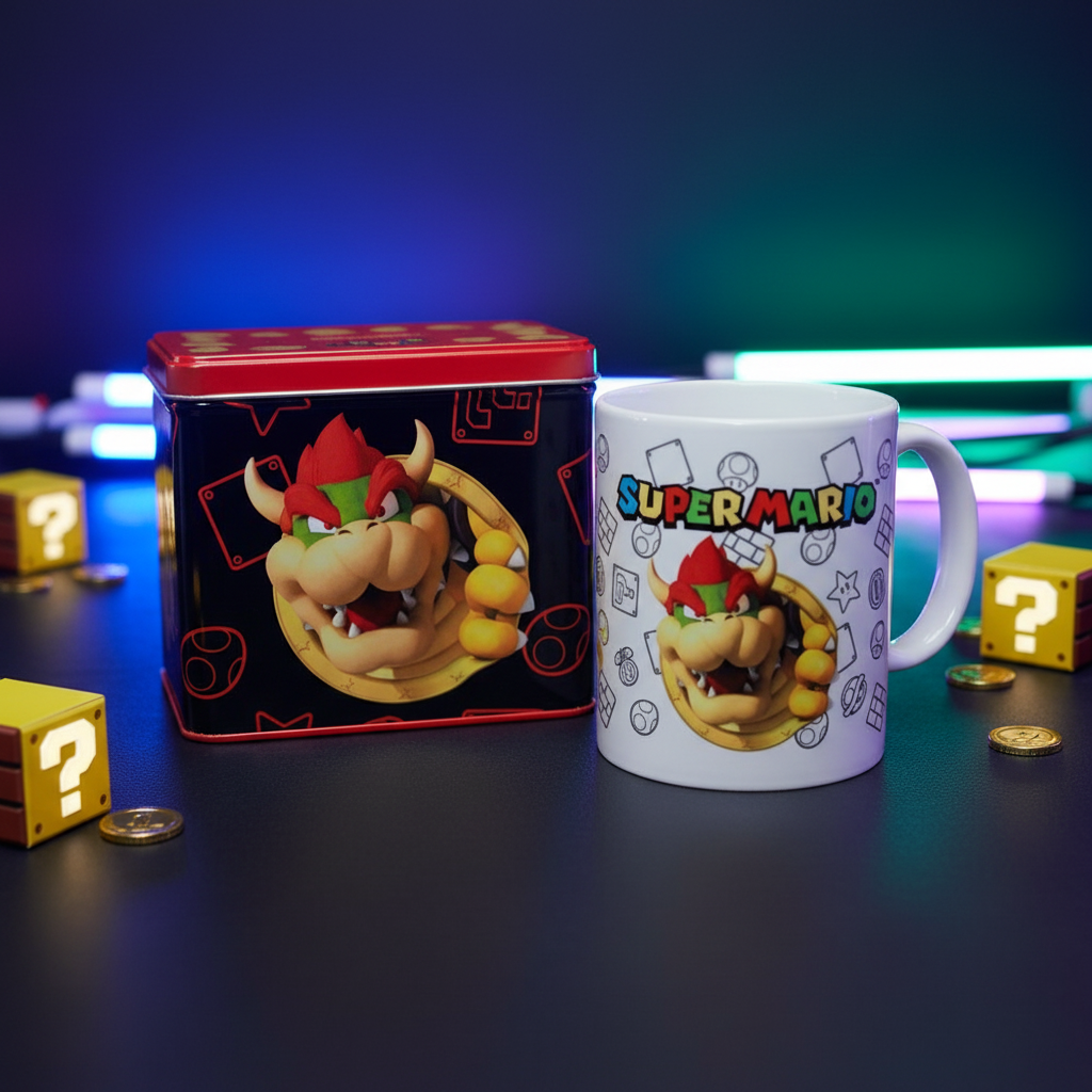 (Précommande) Tirelire + Mug Bowser Super Mario Bros Nintendo