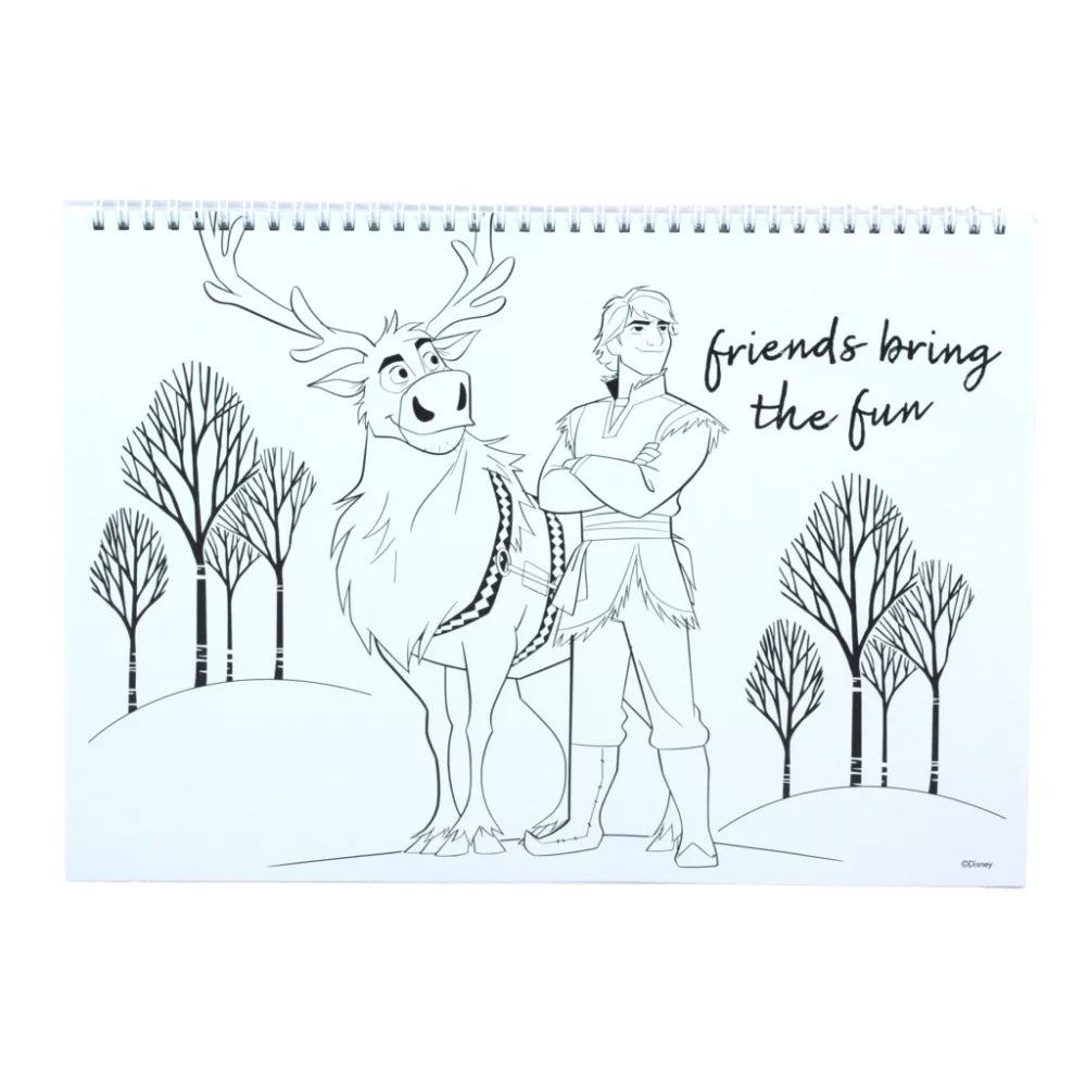 (Précommande) Carnet de croquis à spirale A/4 Reine des neiges