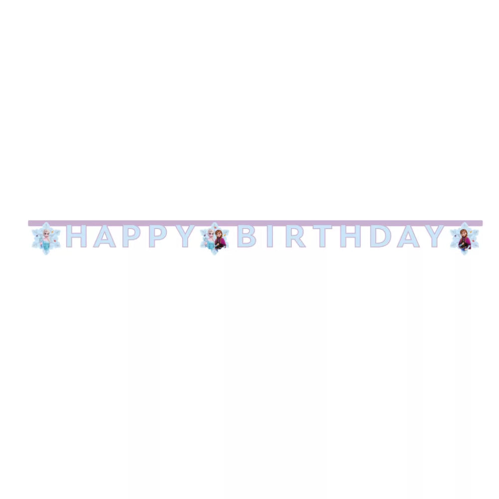 Panneau Joyeux anniversaire Reine des neiges