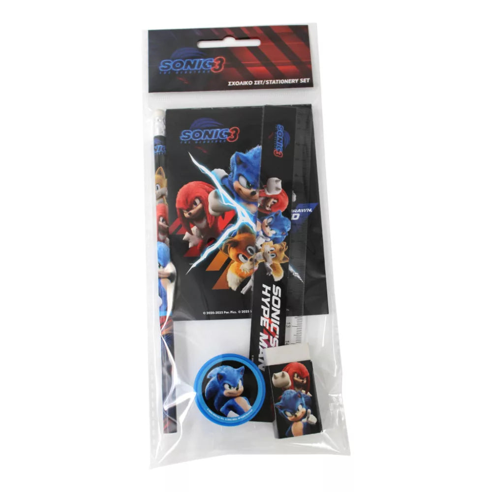 (Précommande) Ensemble de papeterie Sonic 5 pièces