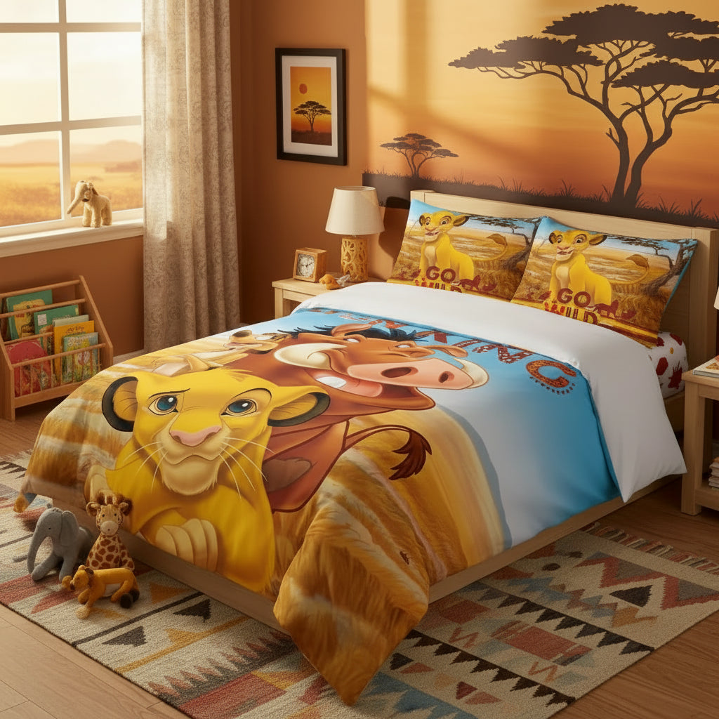(Précommande) Parure de lit bébé Roi lion