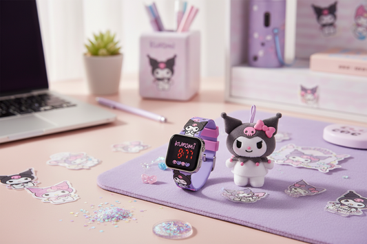 (Précommande) Montre LED Kuromi Hello Kitty