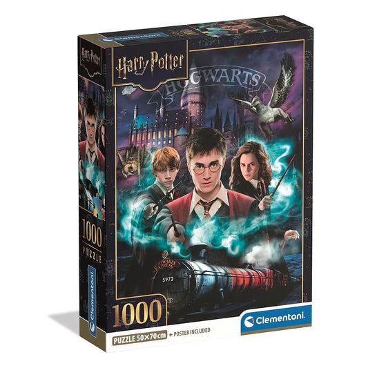 (Précommande) Puzzle compact Harry Potter 1000 pièces + poster inclus Clementoni