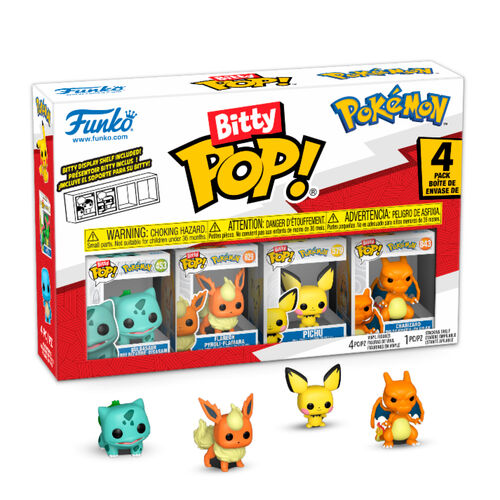 (Précommande) Coffret de 4 figurines Bitty POP Pokémon Bulbizarre