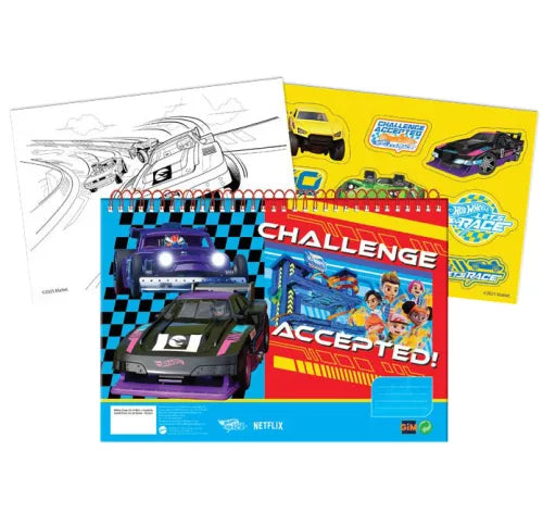 (Précommande) Carnet de croquis à spirale A/4 Hot Wheels