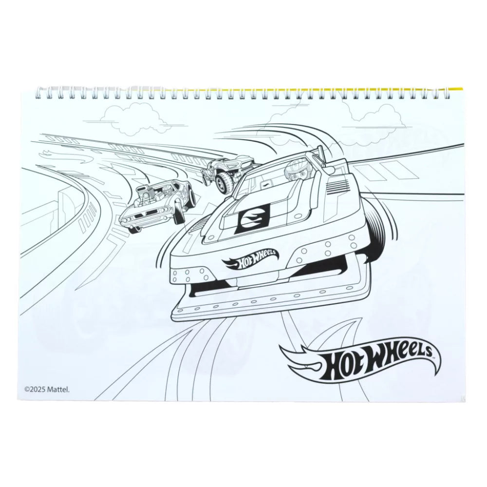 (Précommande) Carnet de croquis à spirale A/4 Hot Wheels