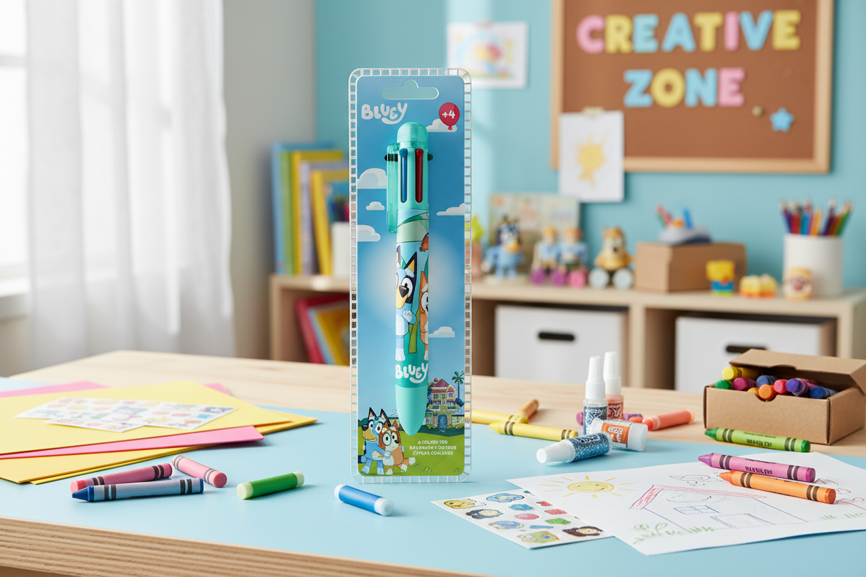 (Précommande) Stylo 6 couleurs Bluey