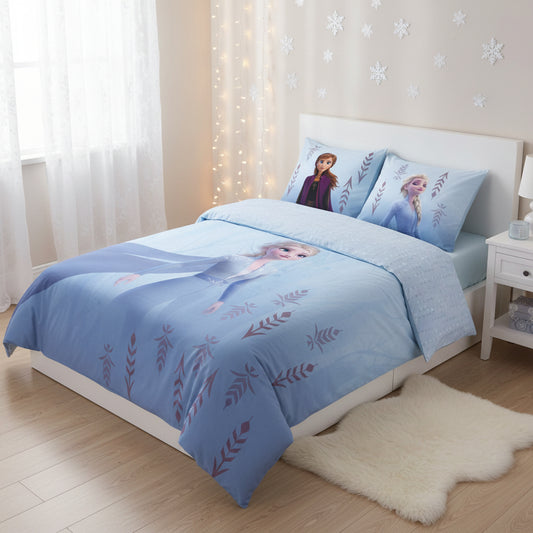 (Précommande) Parure de lit 1 personne Reine des neiges