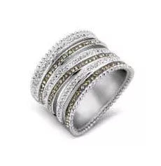 Bague Victoria en pierre argentée