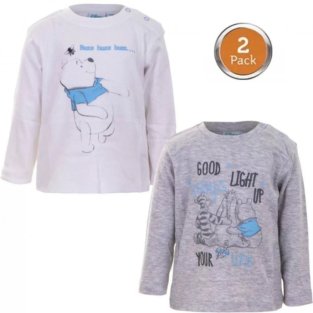 T-shirt bébé Disney Winnie l'ourson, haut 2 pièces 68/74 cm