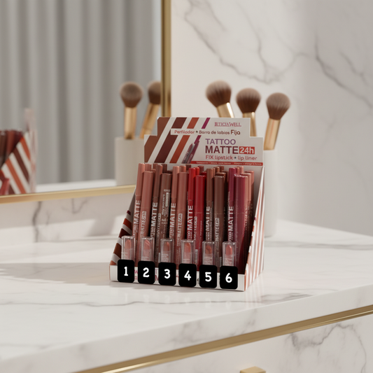 Rouge à lèvres mate + Crayon pour les lèvres mate