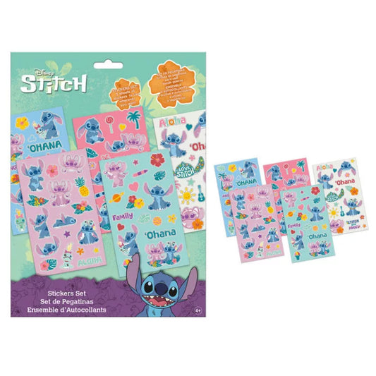 Ensemble d'autocollants Stitch  5 feuilles