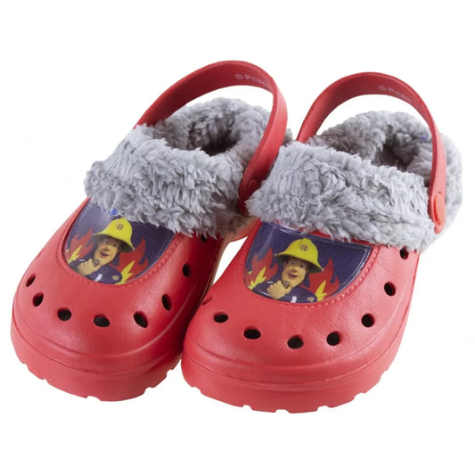 (Précommande)Chaussons sabots d'hiver pour enfants Sam le pompier