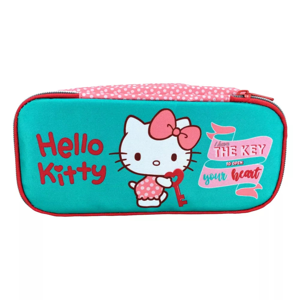 Trousse à crayons Hello Kitty 2 compartiments 26 cm