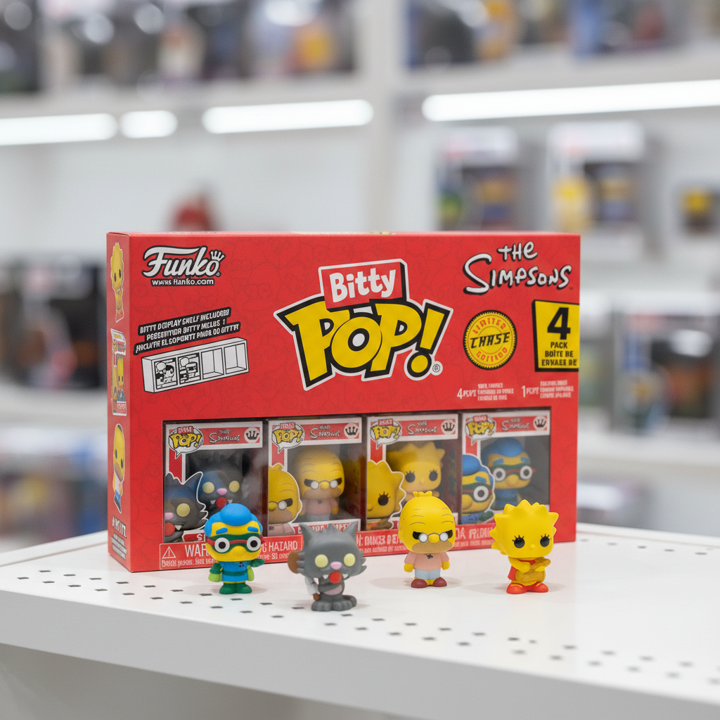 (Précommande) Coffret 4 figurines Bitty POP Les Simpson Scratchy