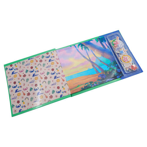 Livre magnétique + autocollant Stitch Disney