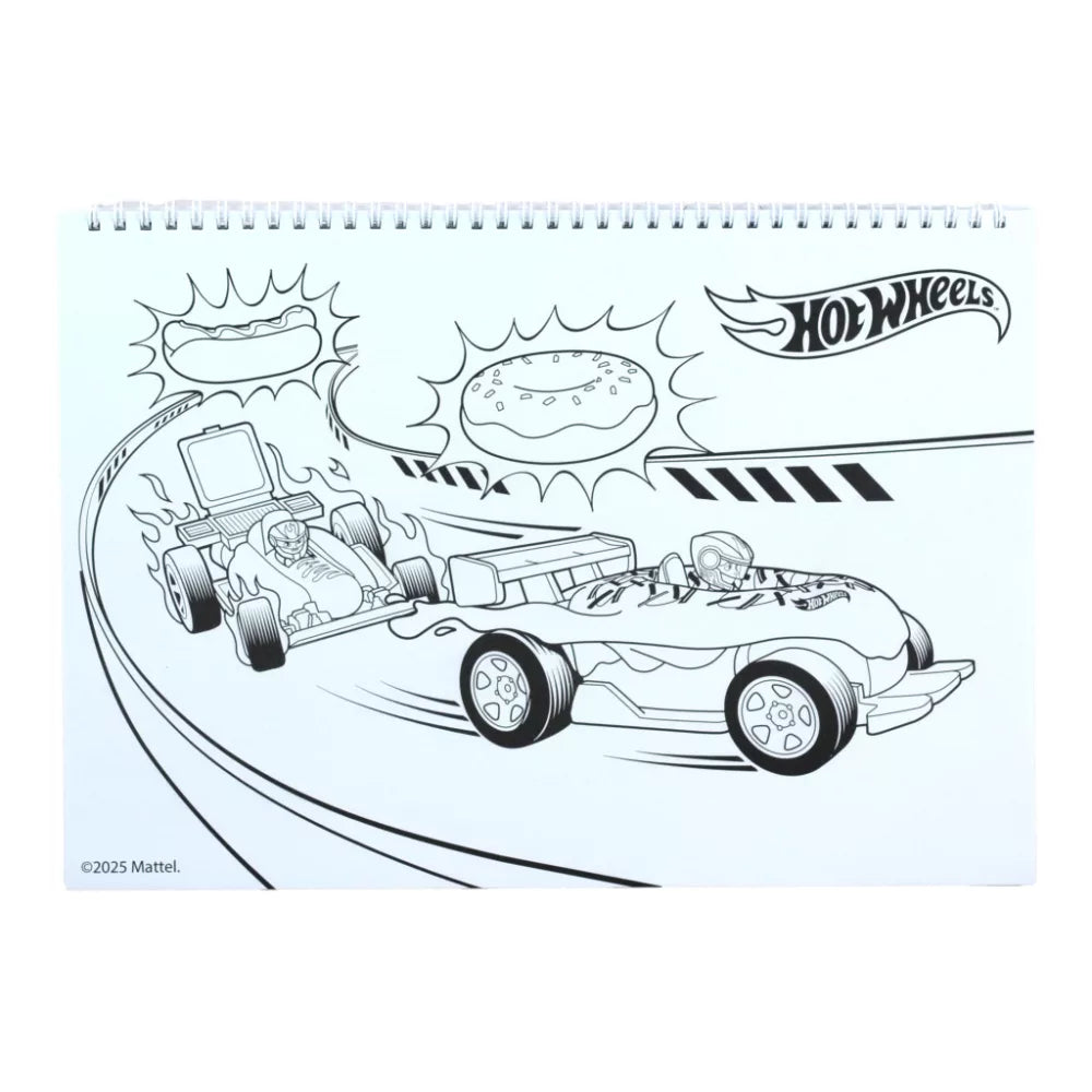 (Précommande) Carnet de croquis à spirale A/4 Hot Wheels