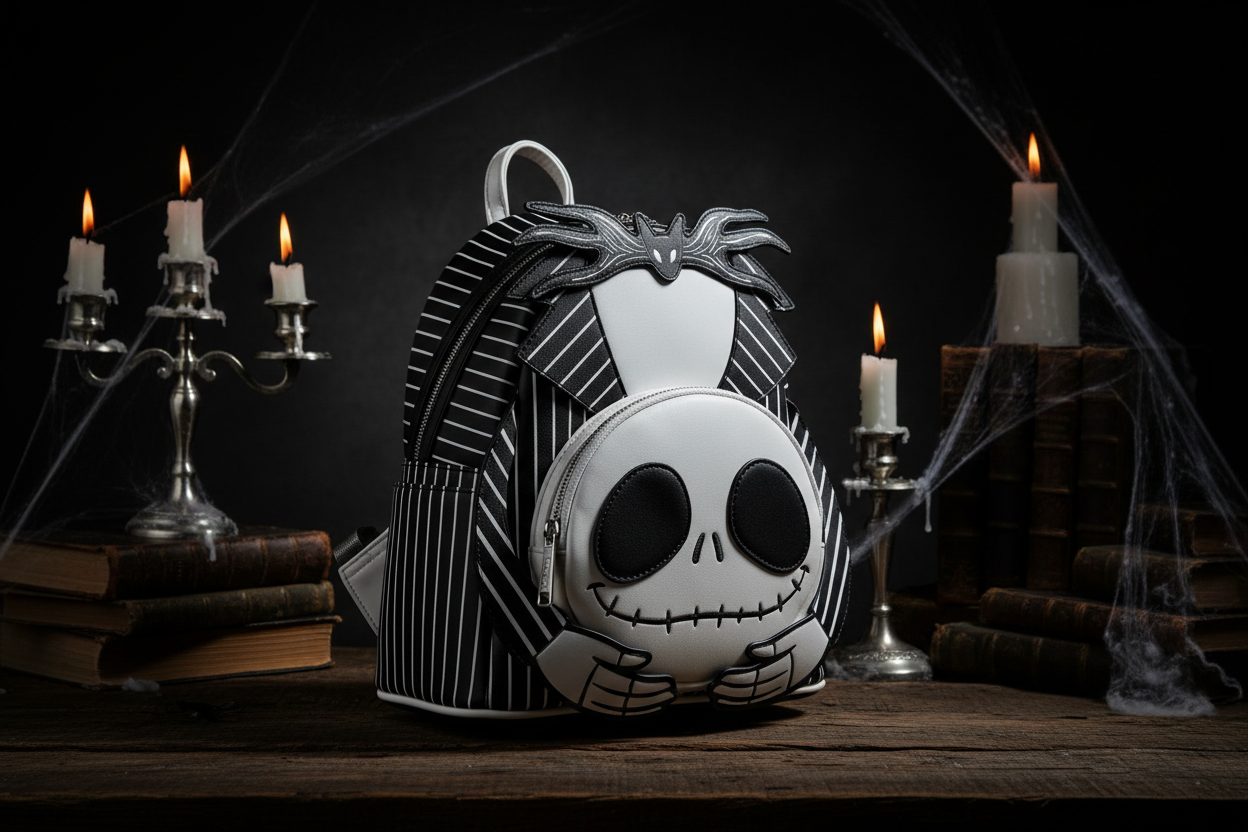(Précommande) Sac à dos Jack Skellington L'Étrange Noël de Monsieur Jack Disney Loungefly 26 cm