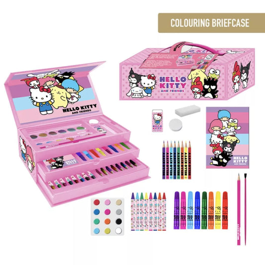 Coffret de papeterie Hello Kitty Friends dans une valise