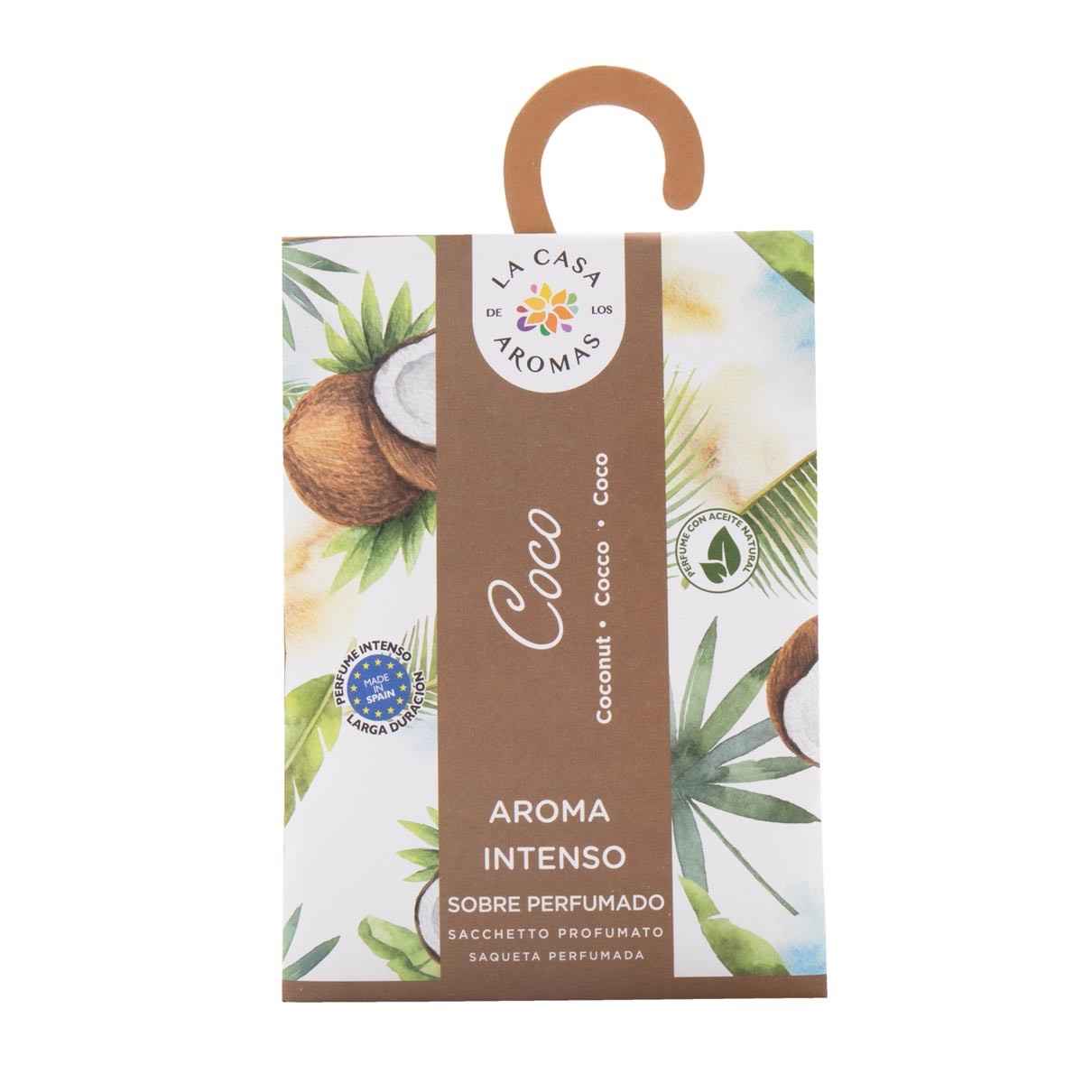 Parfum d'ambiance pour penderie Noix de Coco - La Casa de Los Aromas