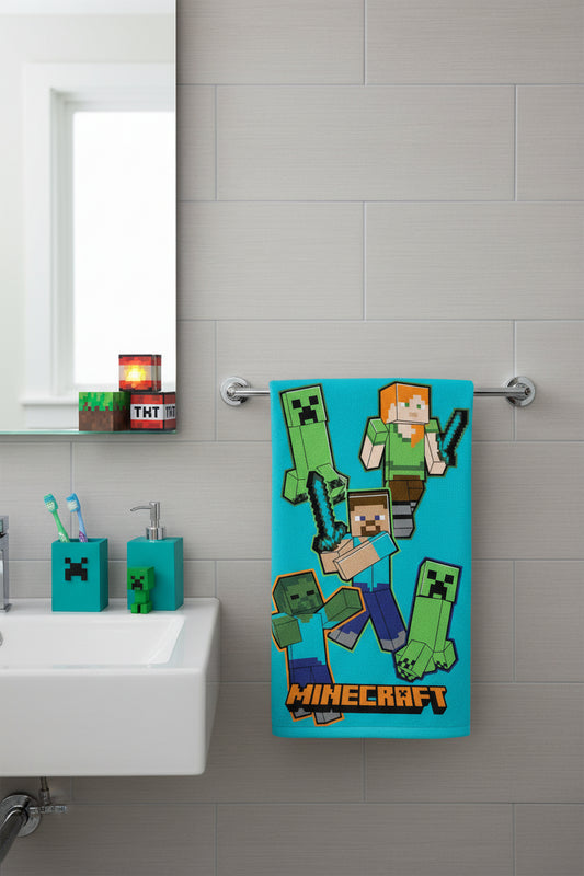 (Précommande) Serviette Minecraft  30x50cm