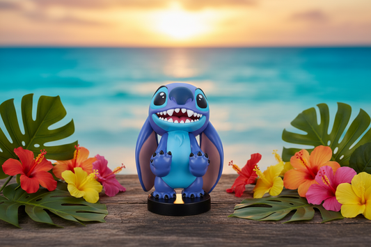 (Précommande) Support Cable Guy Smiley Stitch Disney 20cm