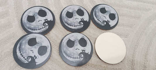 Dessous de verre en bois l'étrange Noël de monsieur Jack (vendus à l'unité)