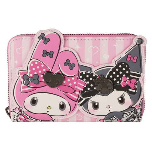 Mon portefeuille Loungefly Melody et Kuromi Sanrio
