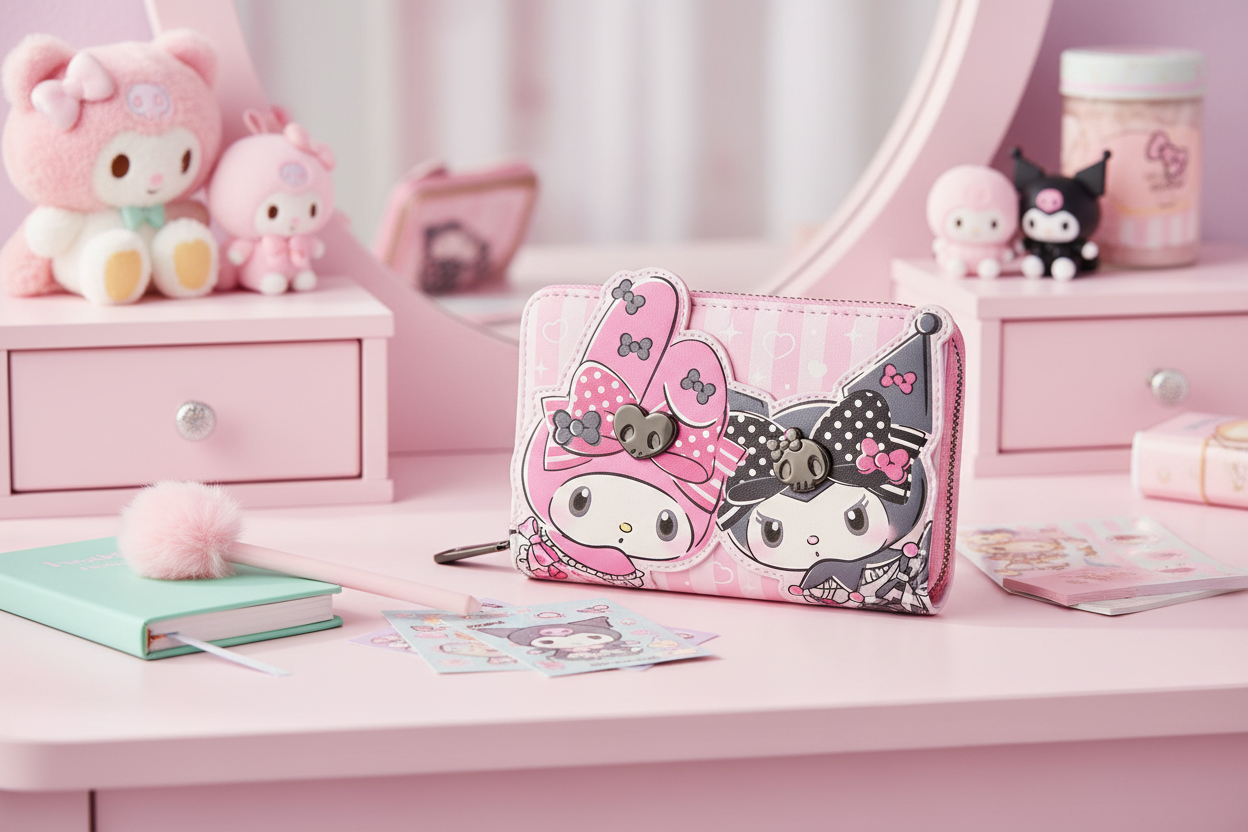 (Précommande) Mon portefeuille Loungefly Melody et Kuromi Sanrio