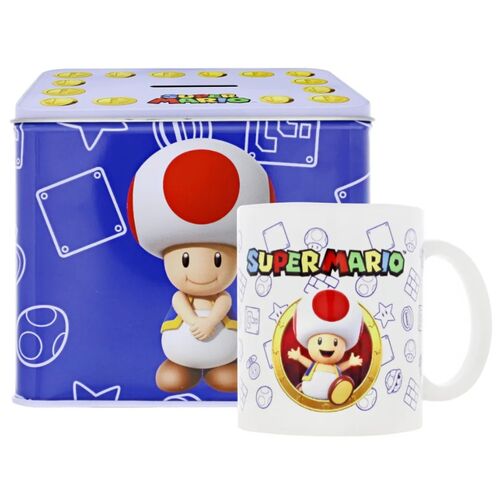 (Précommande) Tirelire + Mug Toad Super Mario Bros Nintendo
